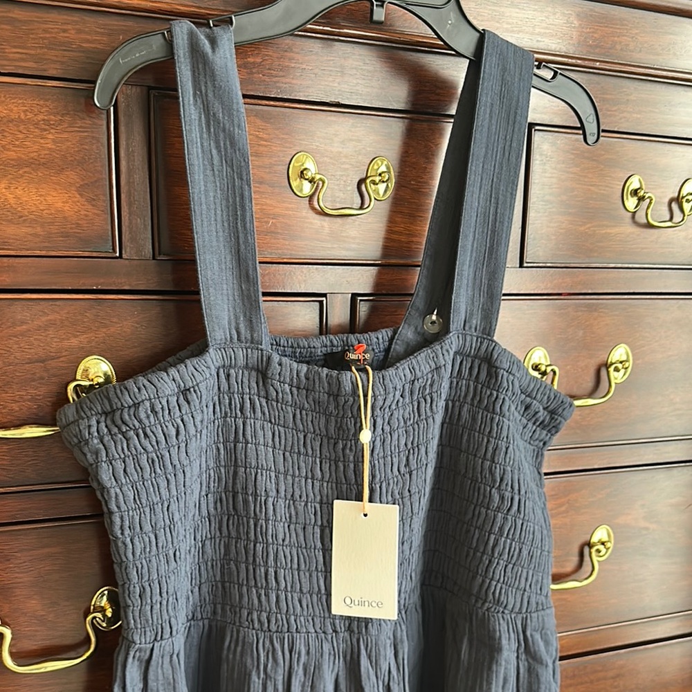 Quince Dark Gray Sleeveless Jumpsuit